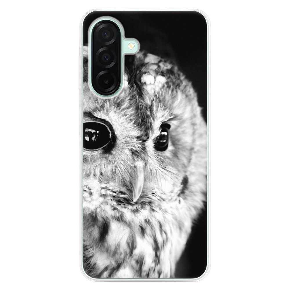 Odolné silikónové puzdro iSaprio - BW Owl - Samsung Galaxy A26