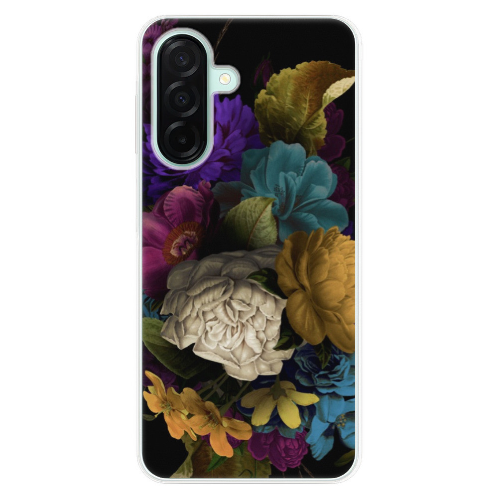 Odolné silikónové puzdro iSaprio - Dark Flowers - Samsung Galaxy A26