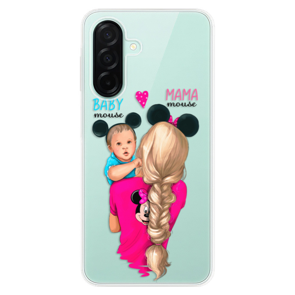 Odolné silikónové puzdro iSaprio - Mama Mouse Blonde and Boy - Samsung Galaxy A26