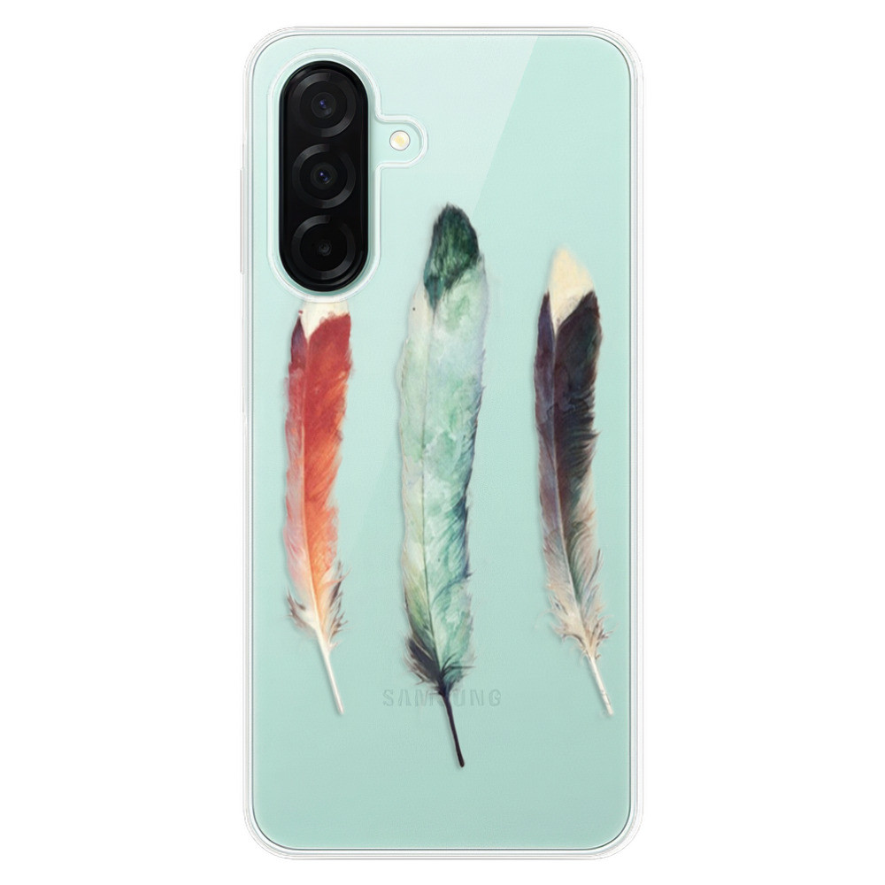 Odolné silikónové puzdro iSaprio - Three Feathers - Samsung Galaxy A26
