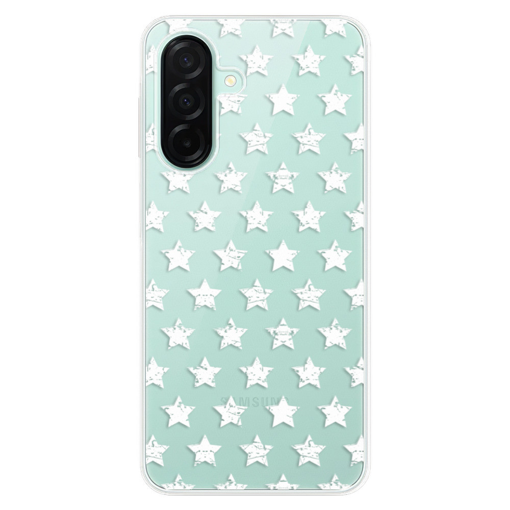 Odolné silikónové puzdro iSaprio - Stars Pattern - white - Samsung Galaxy A26