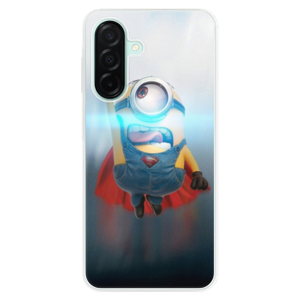 Odolné silikónové puzdro iSaprio - Mimons Superman 02 - Samsung Galaxy A26