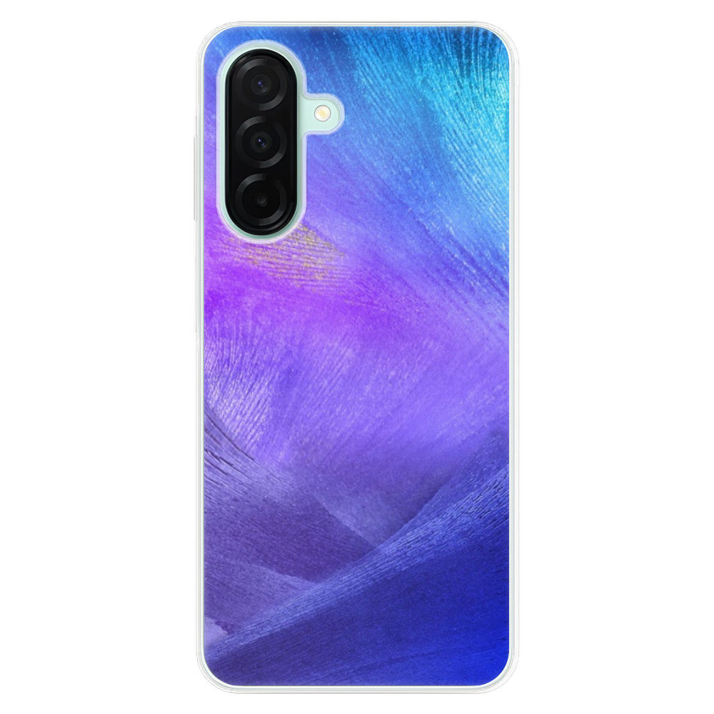 Odolné silikónové puzdro iSaprio - Purple Feathers - Samsung Galaxy A26
