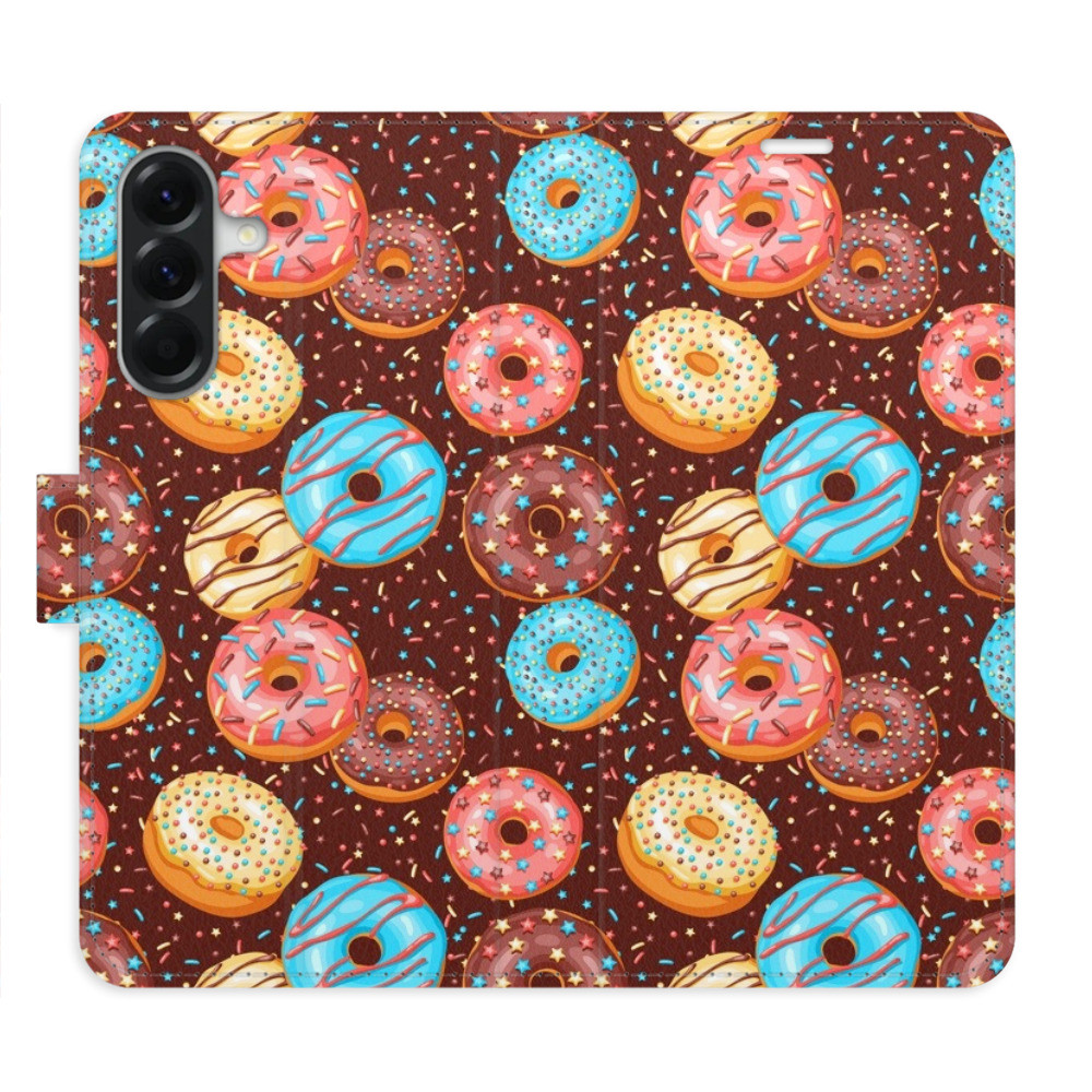 Flipové puzdro iSaprio - Donuts Pattern - Samsung Galaxy A26