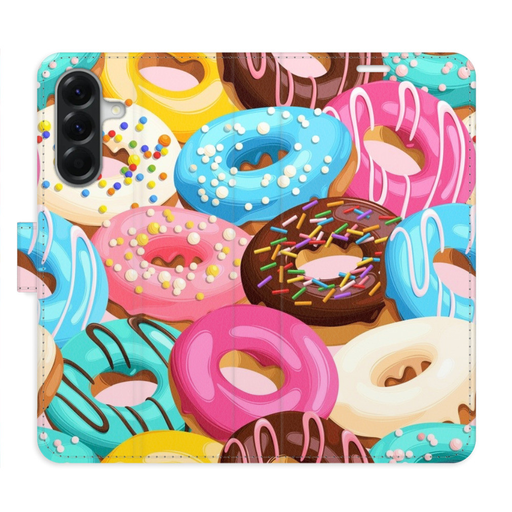 Flipové puzdro iSaprio - Donuts Pattern 02 - Samsung Galaxy A26