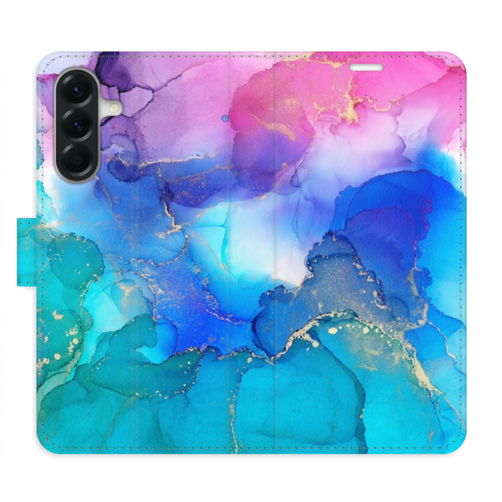 Flipové puzdro iSaprio - BluePink Paint - Samsung Galaxy A26