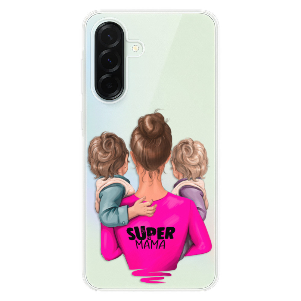 Odolné silikónové puzdro iSaprio - Super Mama - Two Boys - Samsung Galaxy A36