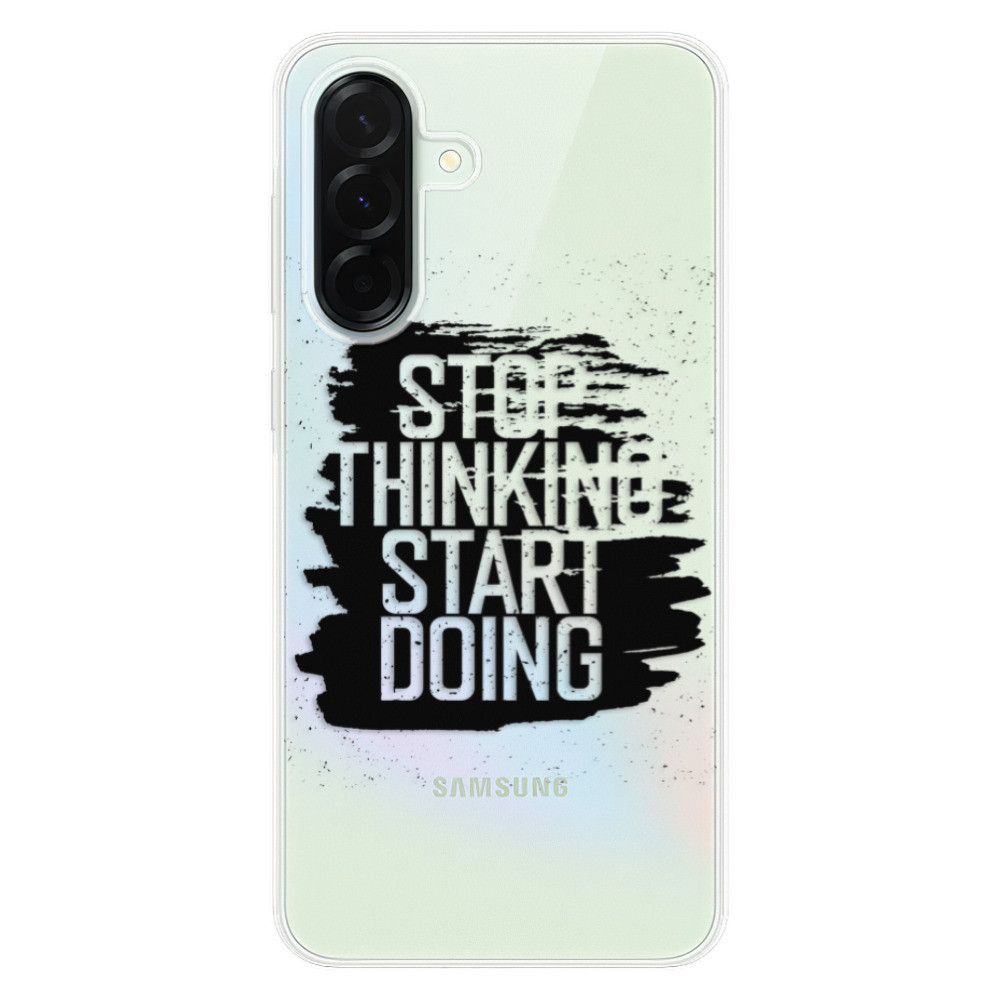 Odolné silikónové puzdro iSaprio - Start Doing - black - Samsung Galaxy A36