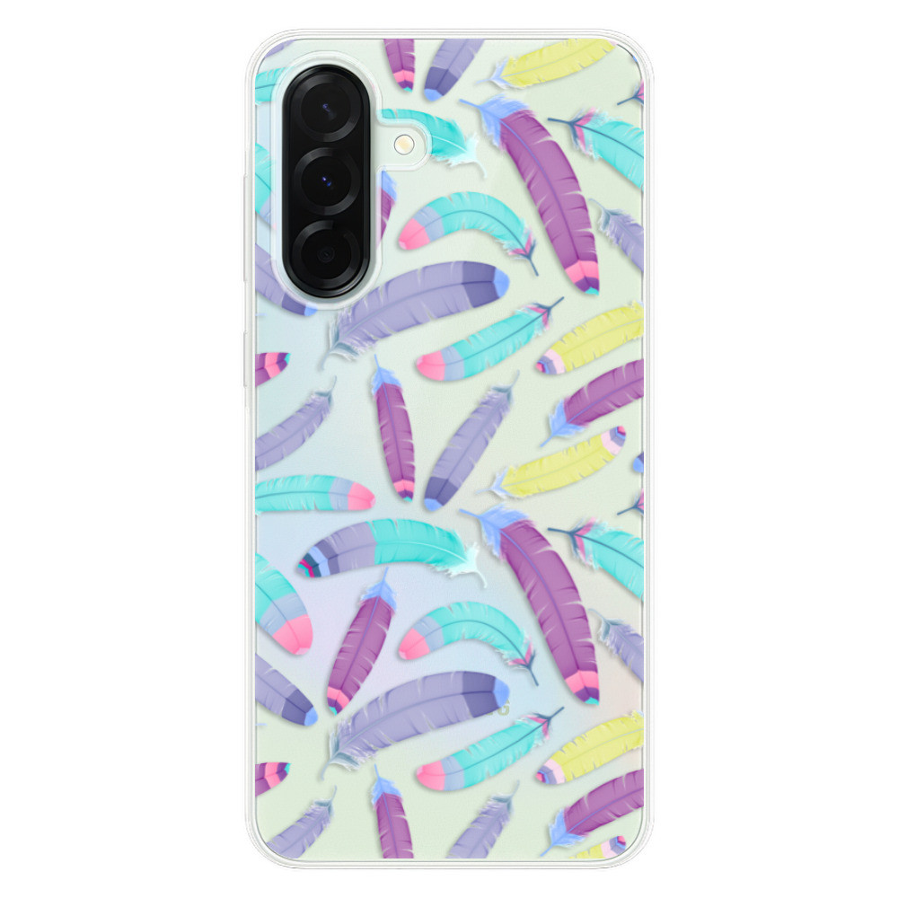 Odolné silikónové puzdro iSaprio - Feather Pattern 01 - Samsung Galaxy A36