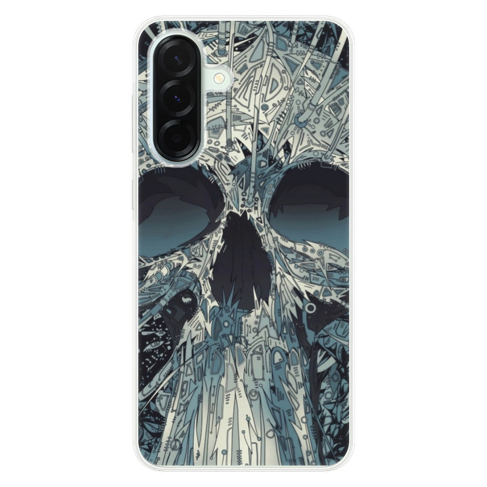 Odolné silikónové puzdro iSaprio - Abstract Skull - Samsung Galaxy A36
