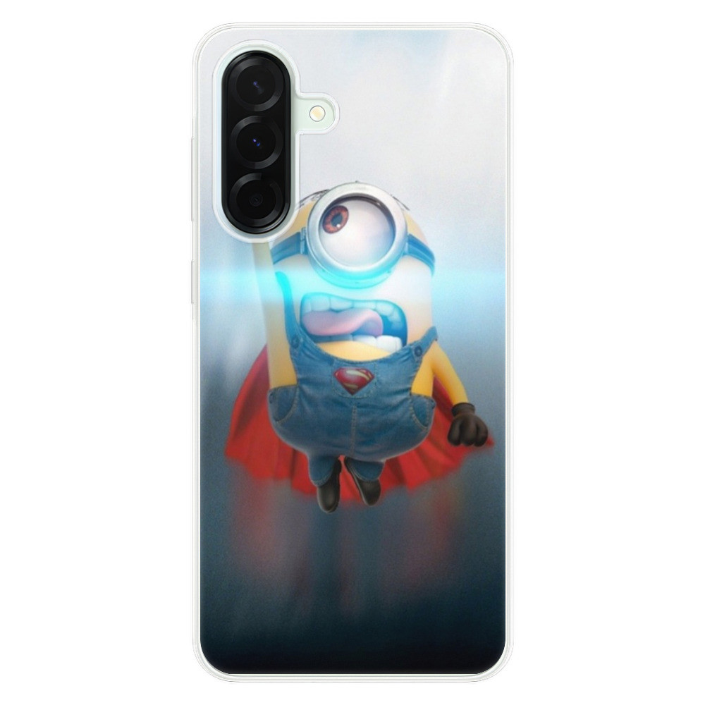 Odolné silikónové puzdro iSaprio - Mimons Superman 02 - Samsung Galaxy A36