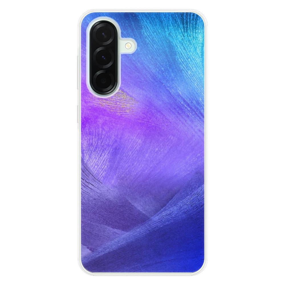 Odolné silikónové puzdro iSaprio - Purple Feathers - Samsung Galaxy A36