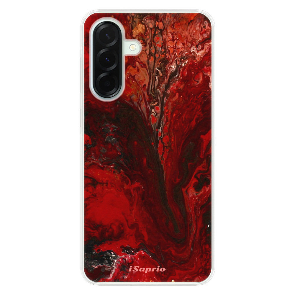 Odolné silikónové puzdro iSaprio - RedMarble 17 - Samsung Galaxy A36