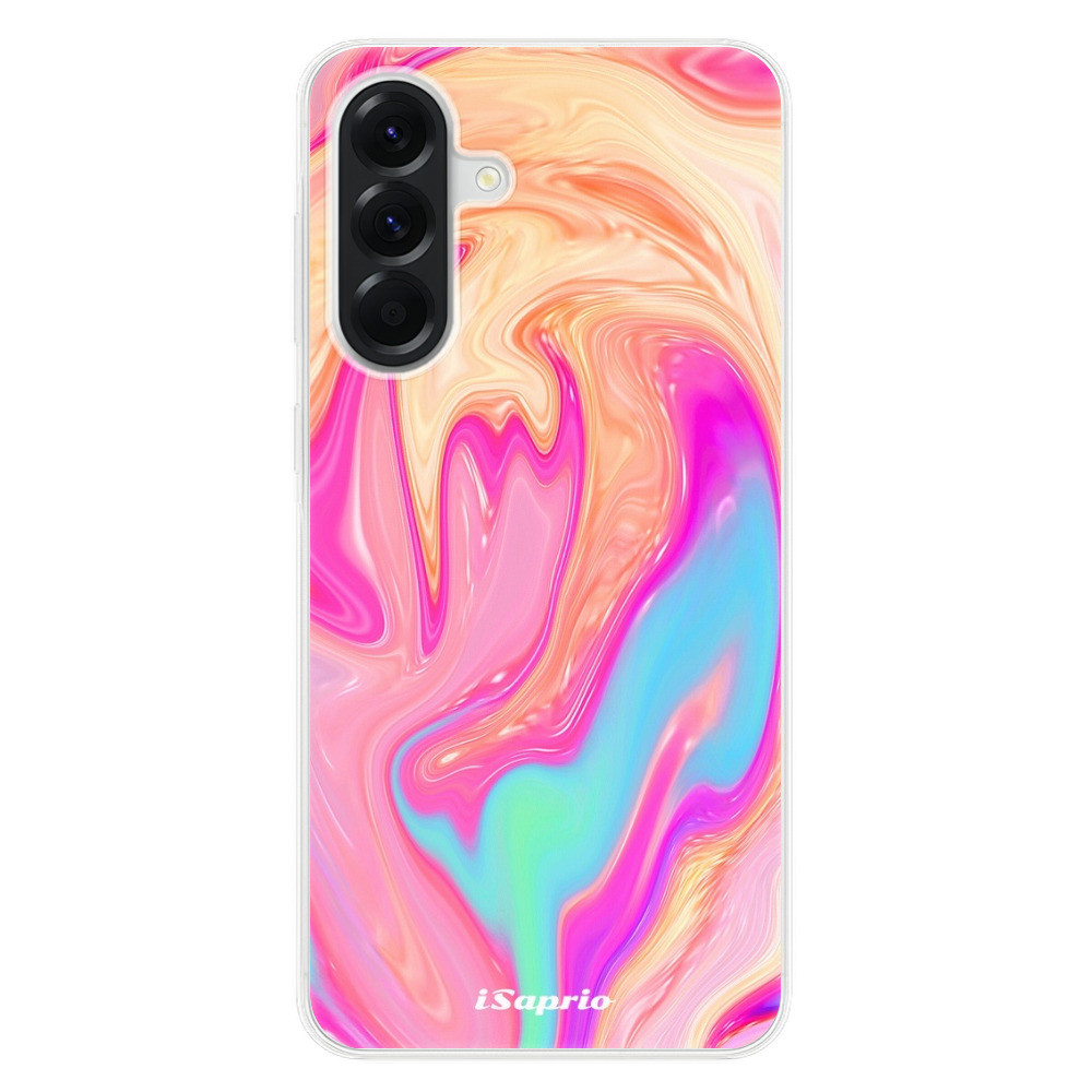 Odolné silikónové puzdro iSaprio - Orange Liquid - Samsung Galaxy A56