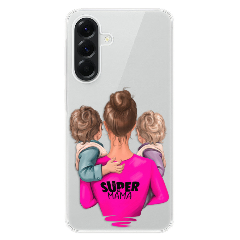 Odolné silikónové puzdro iSaprio - Super Mama - Two Boys - Samsung Galaxy A56