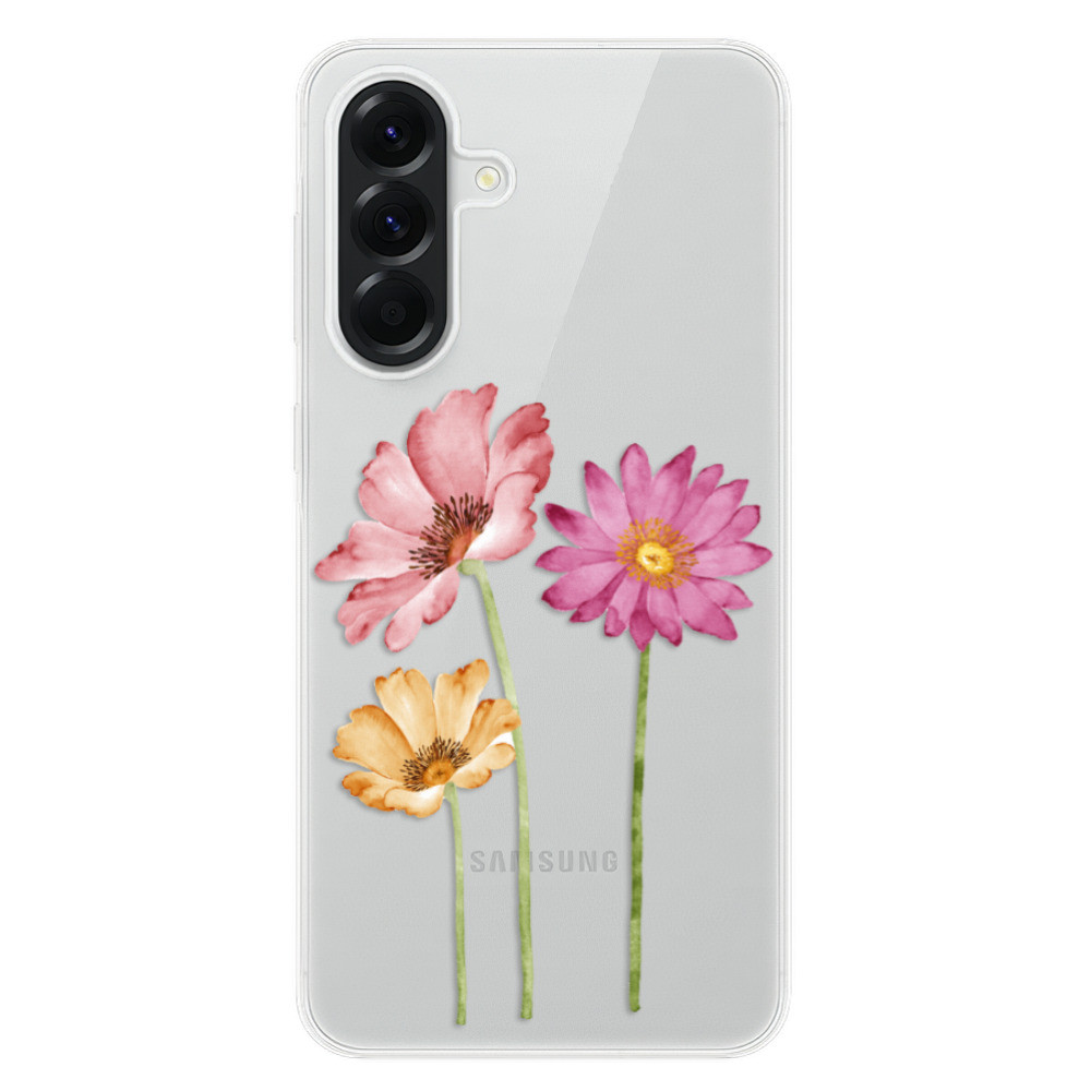 Odolné silikónové puzdro iSaprio - Three Flowers - Samsung Galaxy A56