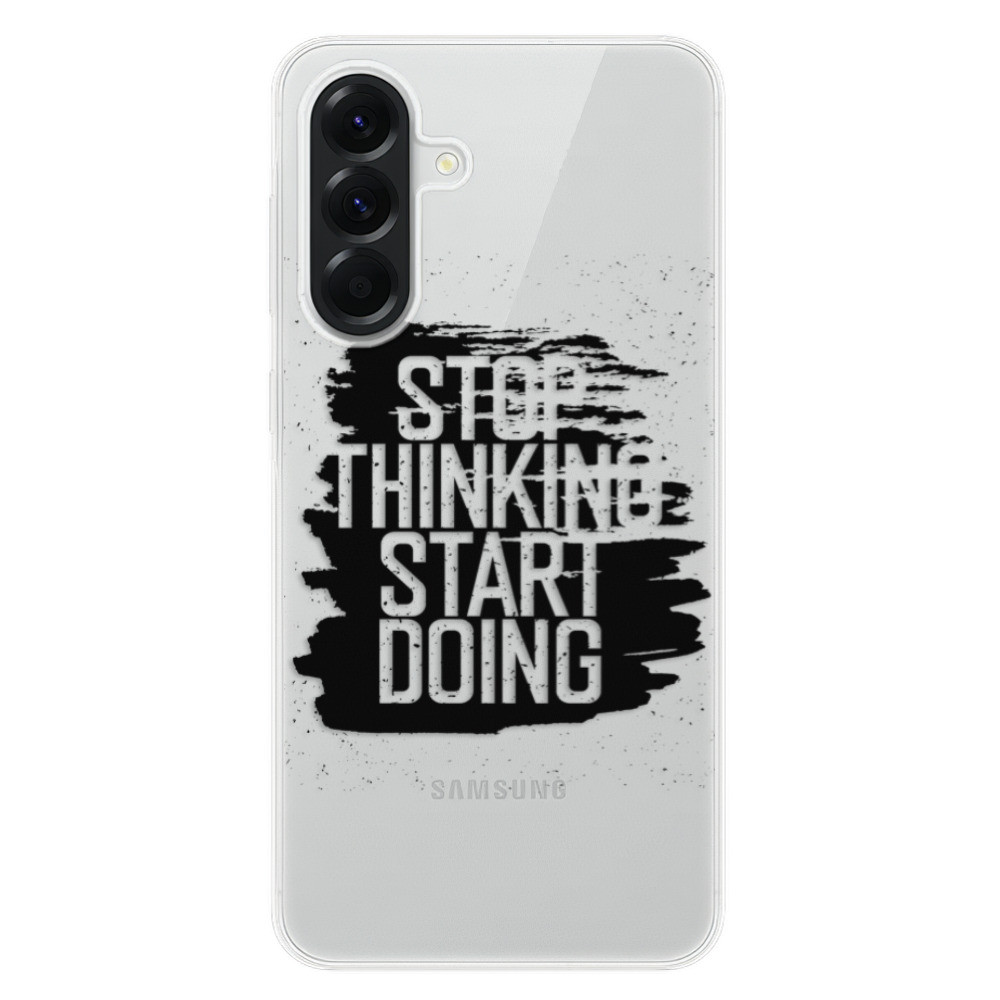 Odolné silikónové puzdro iSaprio - Start Doing - black - Samsung Galaxy A56