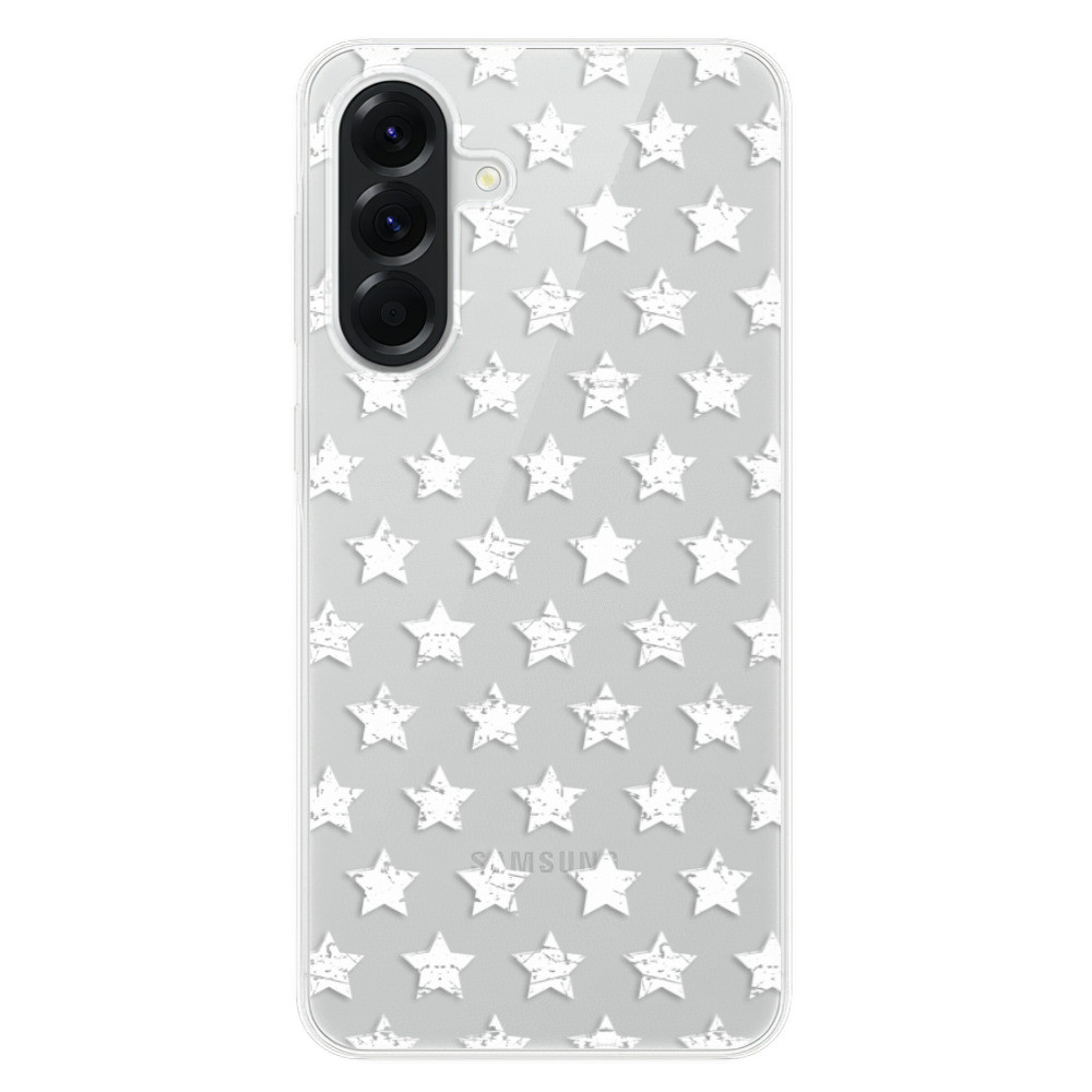 Odolné silikónové puzdro iSaprio - Stars Pattern - white - Samsung Galaxy A56