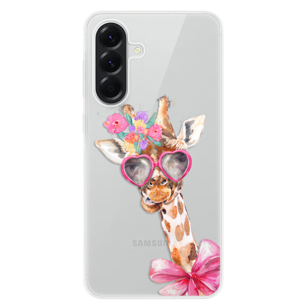 Odolné silikónové puzdro iSaprio - Lady Giraffe - Samsung Galaxy A56