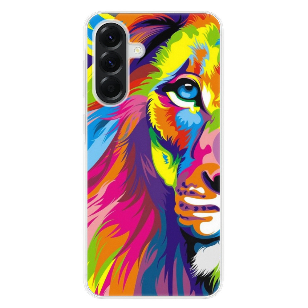 Odolné silikónové puzdro iSaprio - Rainbow Lion - Samsung Galaxy A56