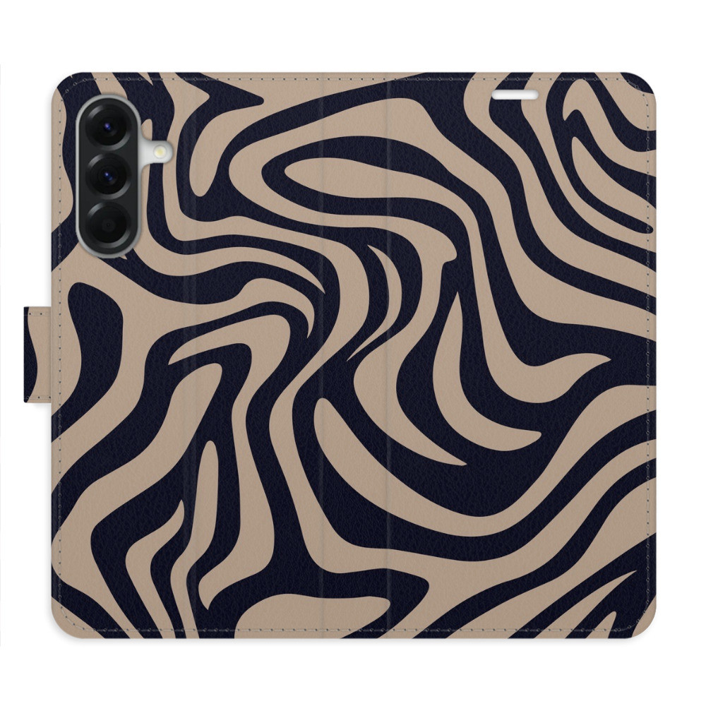 Flipové puzdro iSaprio - Zebra Black 02 - Samsung Galaxy A36
