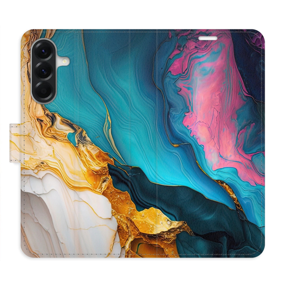 Flipové puzdro iSaprio - Colourful Marble - Samsung Galaxy A36
