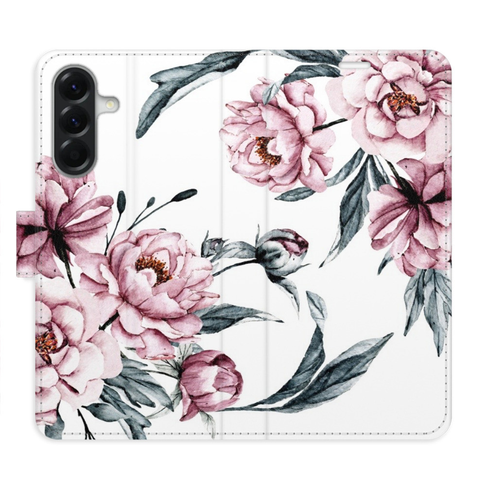 Flipové puzdro iSaprio - Pink Flowers - Samsung Galaxy A36