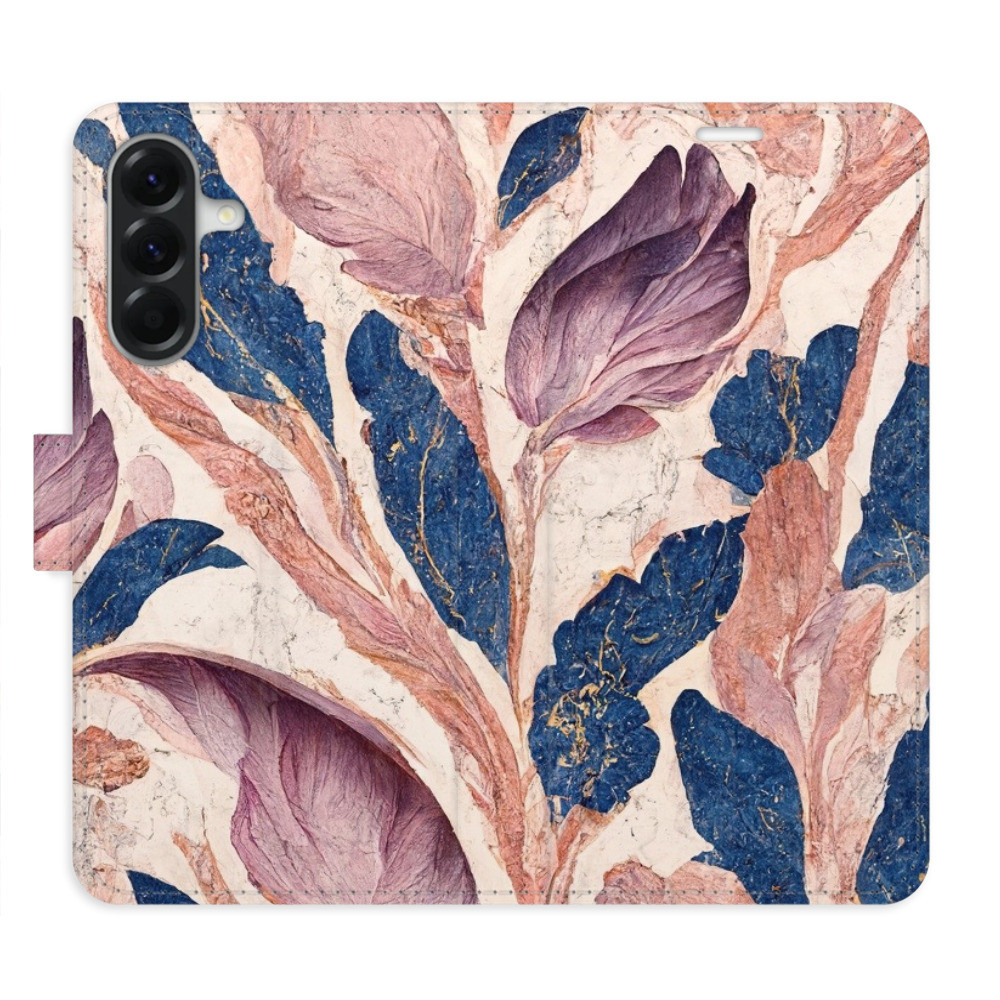 Flipové puzdro iSaprio - Old Leaves 02 - Samsung Galaxy A36