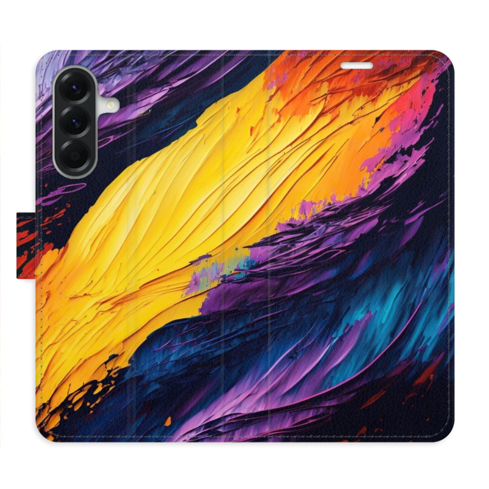 Flipové puzdro iSaprio - Fire Paint - Samsung Galaxy A36