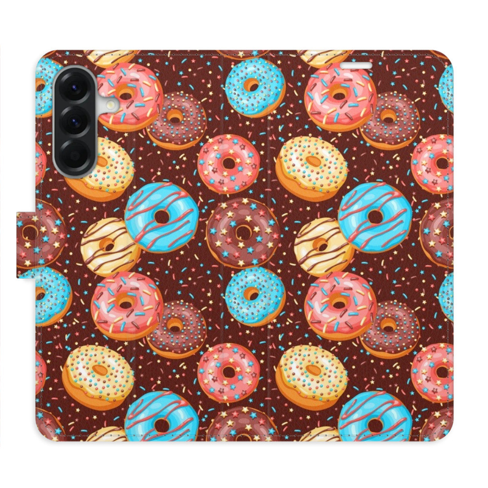 Flipové puzdro iSaprio - Donuts Pattern - Samsung Galaxy A36