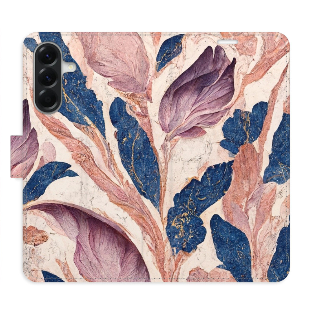 Flipové puzdro iSaprio - Old Leaves 02 - Samsung Galaxy A56