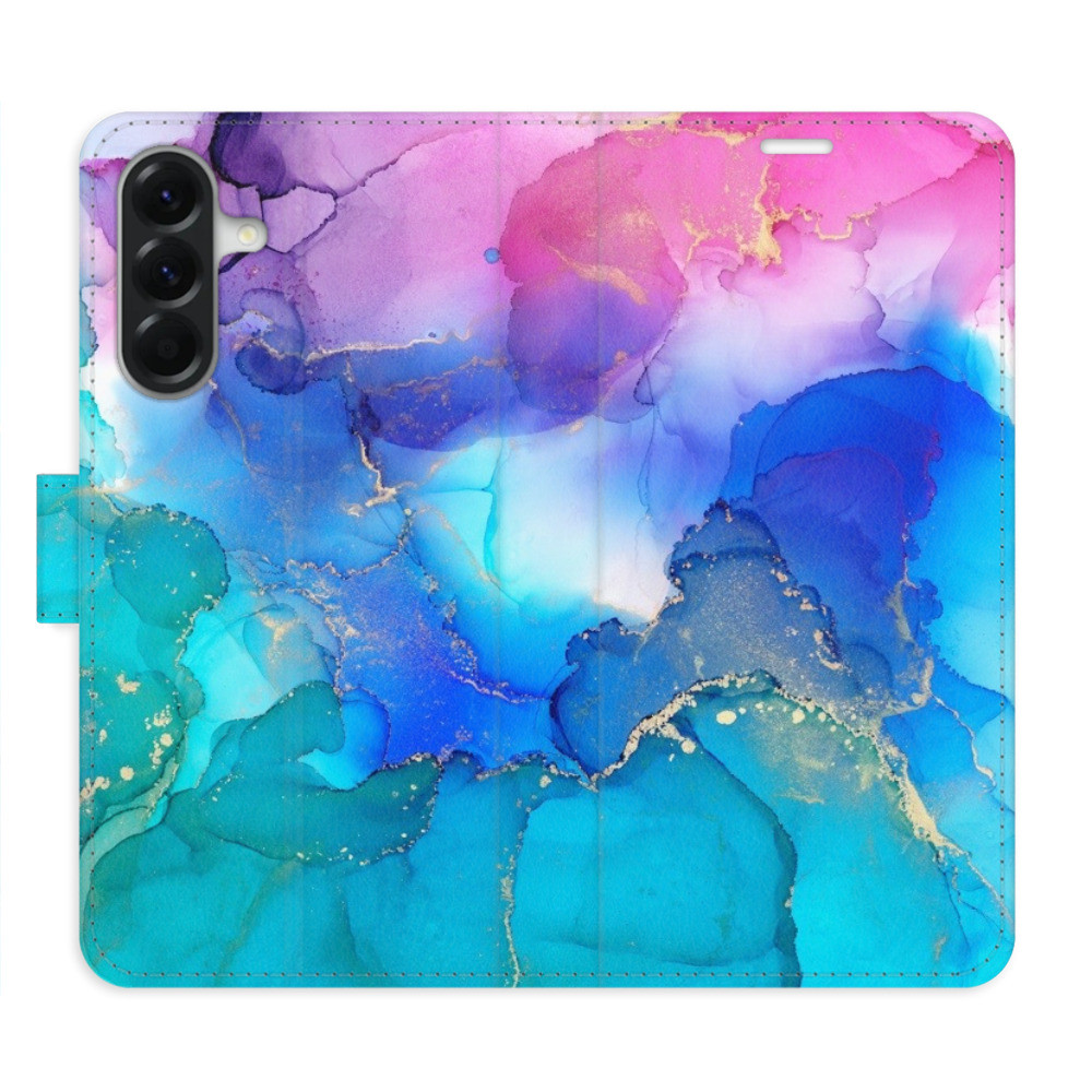 Flipové puzdro iSaprio - BluePink Paint - Samsung Galaxy A56