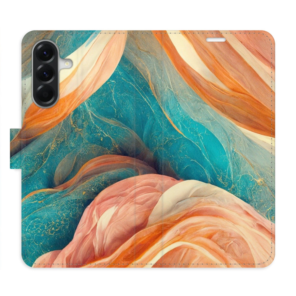 Flipové puzdro iSaprio - Blue and Orange - Samsung Galaxy A56