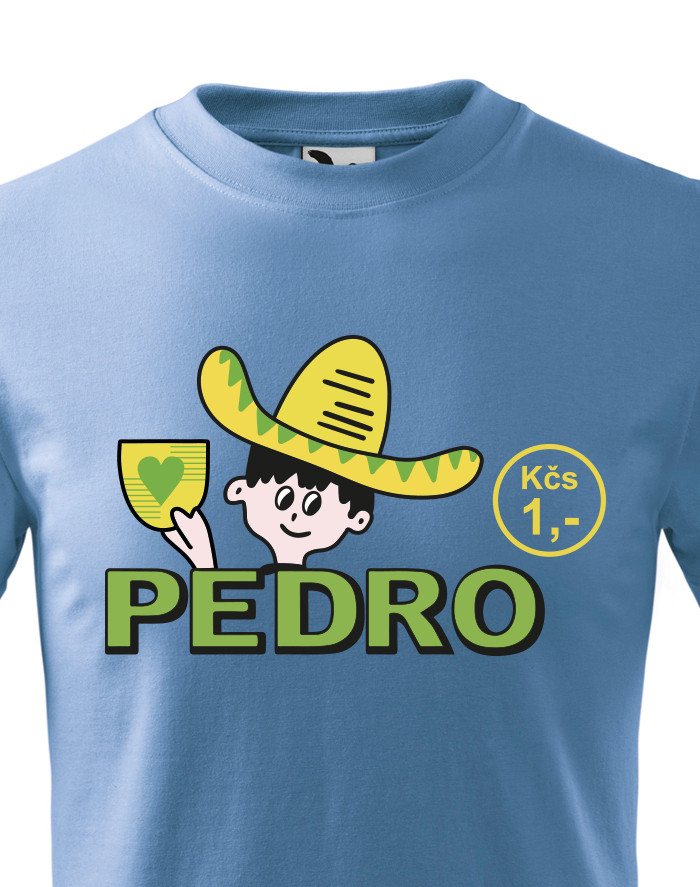 Detské tričko s potlačou Pedro - retro tričko