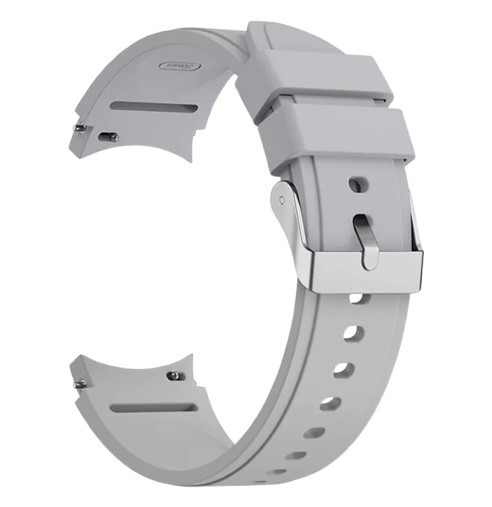 eses Silikónový remienok pre Samsung Galaxy Watch 4, 5, 6, 7 - Sivý, 20 mm