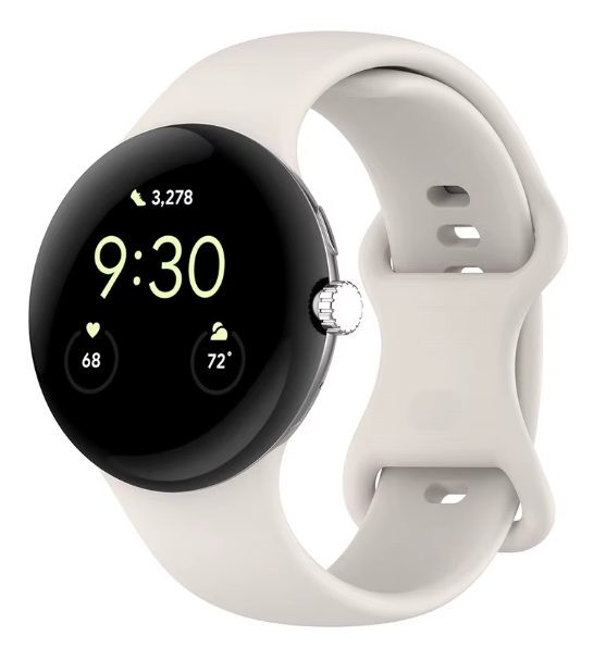 eses Silikónový remienok pre Google Pixel Watch 3, 45 mm, veľkosť L- Béžový