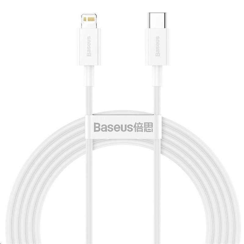 Baseus Superior Series rýchlonabíjací kábel Type-C/Lightning 20W 1m biela