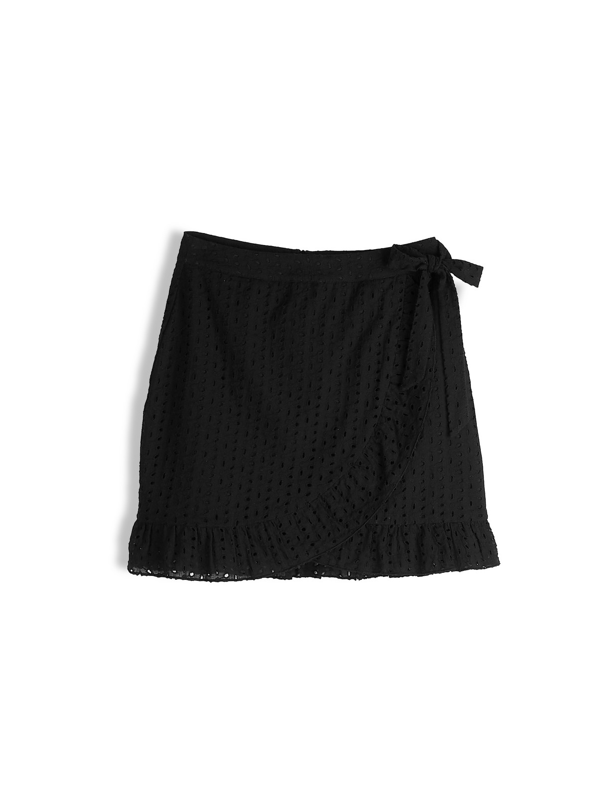 GATE Zavinovacia mini sukňa z madeiry