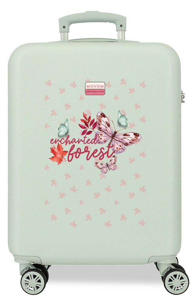 Detský kabínový kufor Movom Enchanted forest - 55 cm - zelený - 34 L