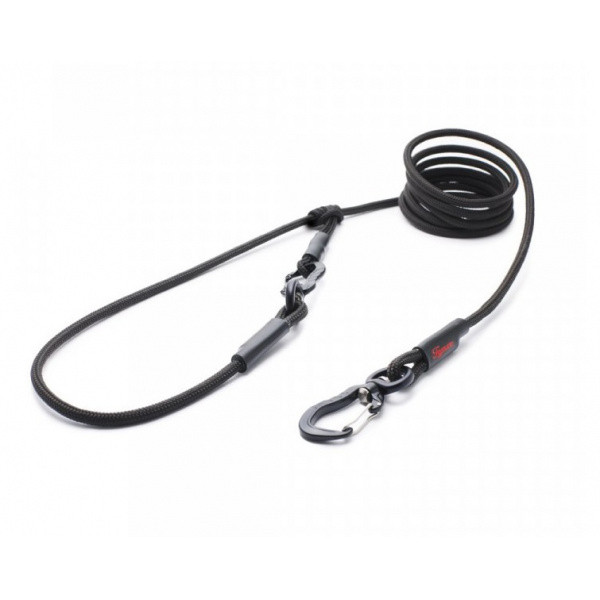 Vodítko Tamer lanové Easylong Twist mini 4m čierne