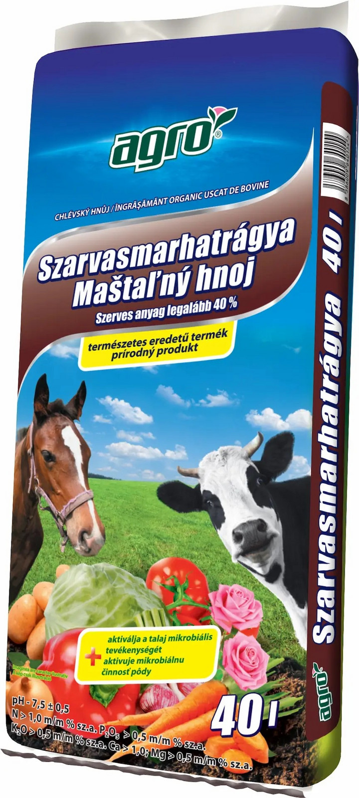AGRO CS Maštaľný hnoj 40L