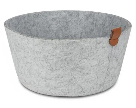 Úložný košík LifeStyle 24 cm, svetlo šedý%