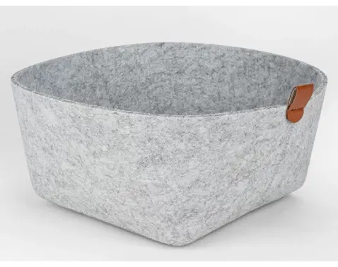 Úložný košík LifeStyle 22x22 cm, svetlošedá farba%