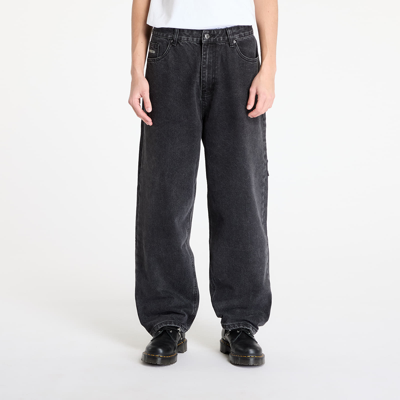 Džínsy Wasted Paris Kingdom Curve Destroy Casper Pant Faded Black 32