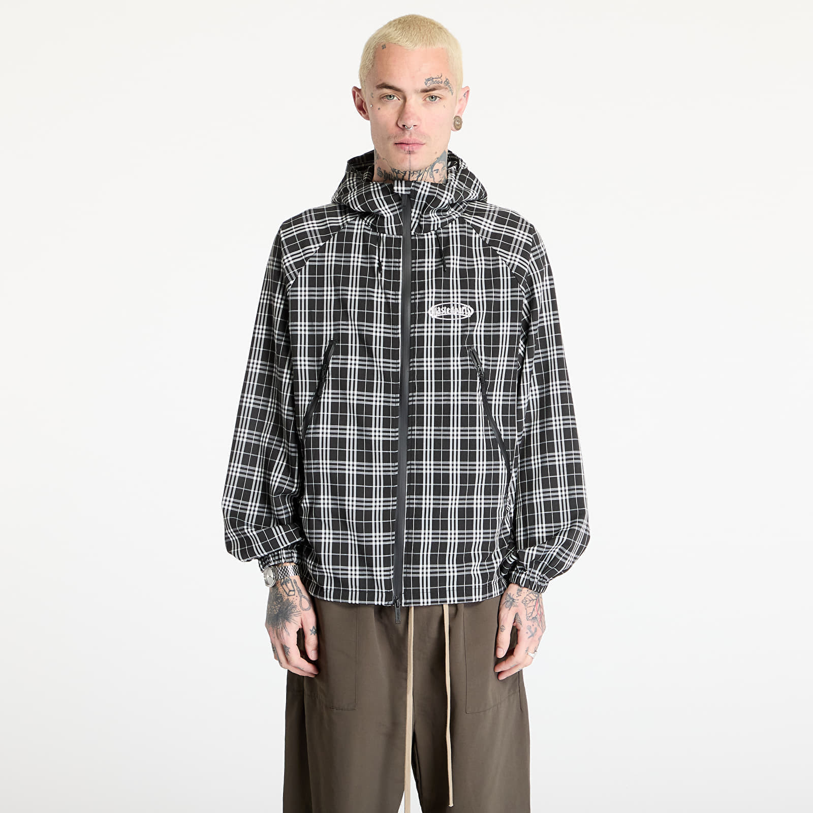 Vetrovka Wasted Paris M Yard Tartan Windbreaker Black/ White L