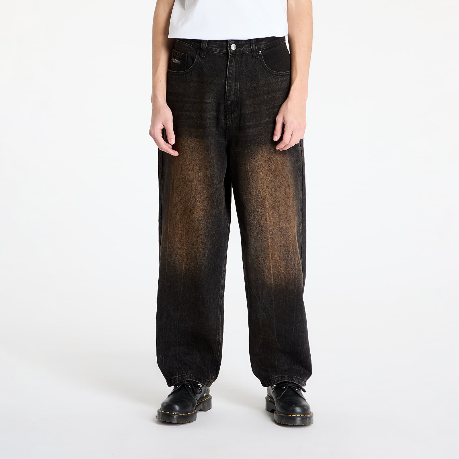 Džínsy Wasted Paris M Sandblast Casper Faded Black 34