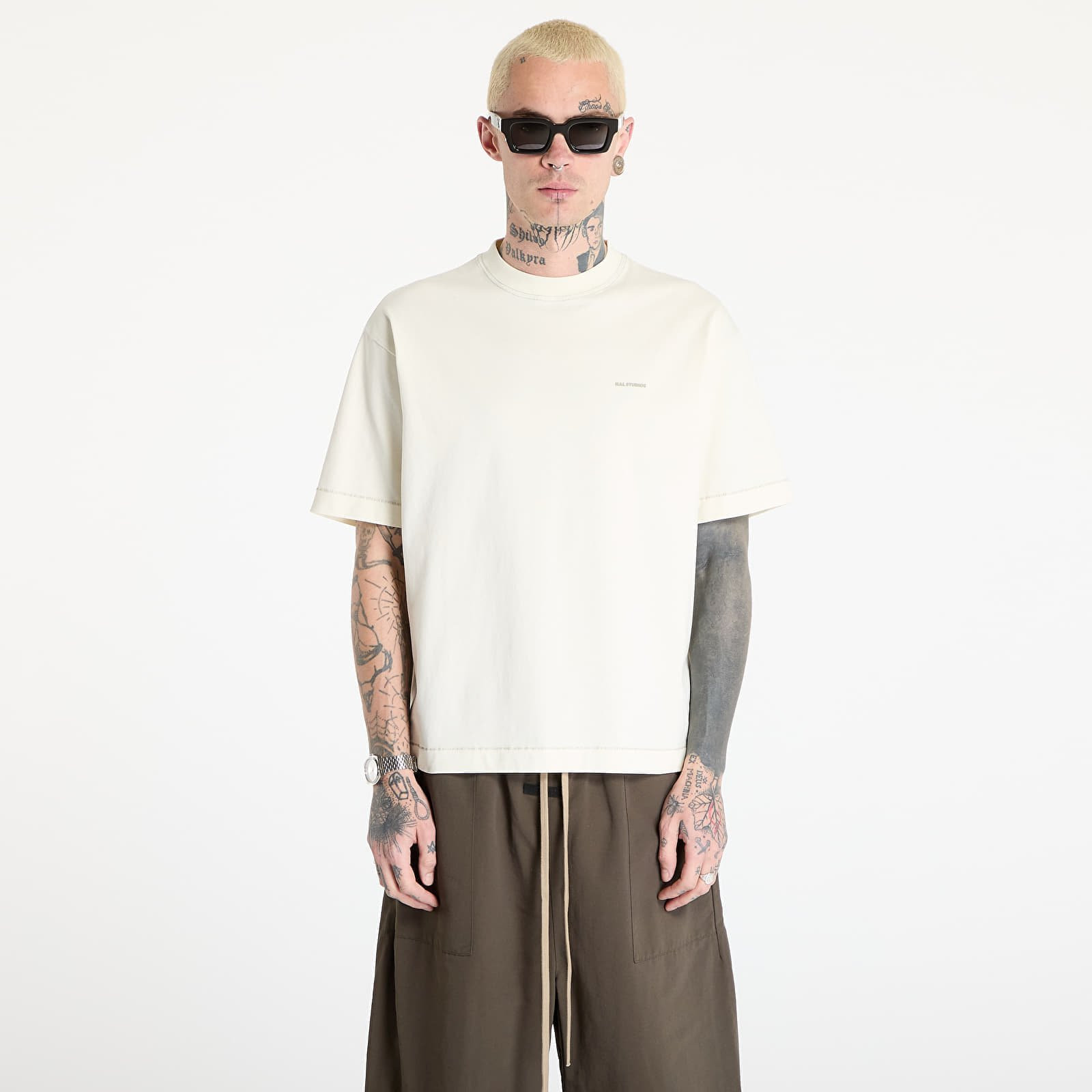 Tričko HAL STUDIOS® Micro Logo T-Shirt UNISEX Off-White XL