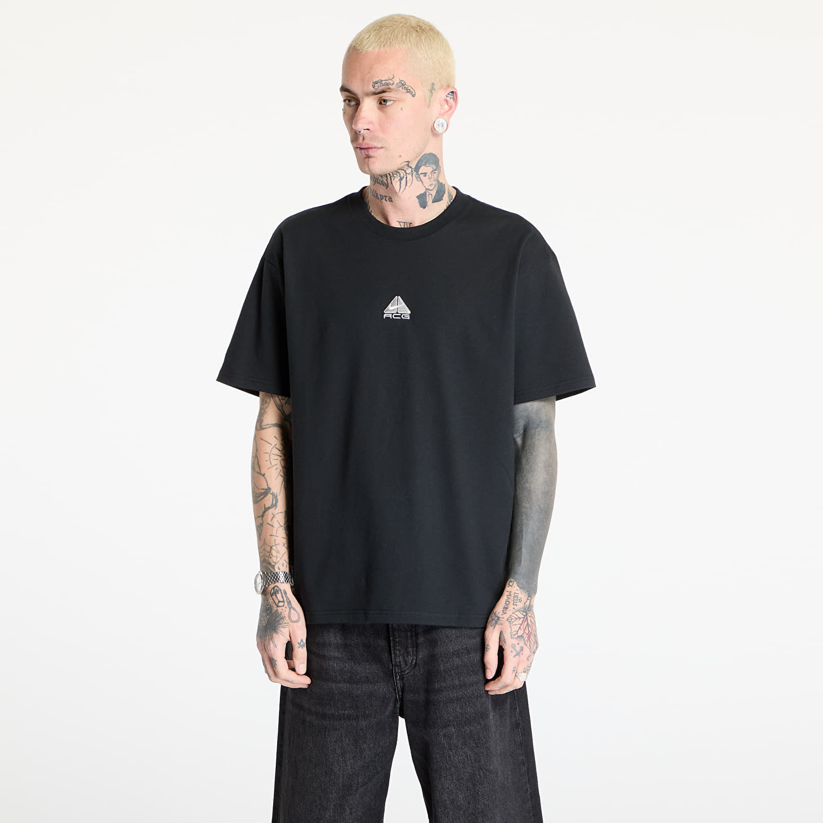 Tričko Nike ACG Men's T-Shirt Black/ Lt Smoke Grey/ Summit White M