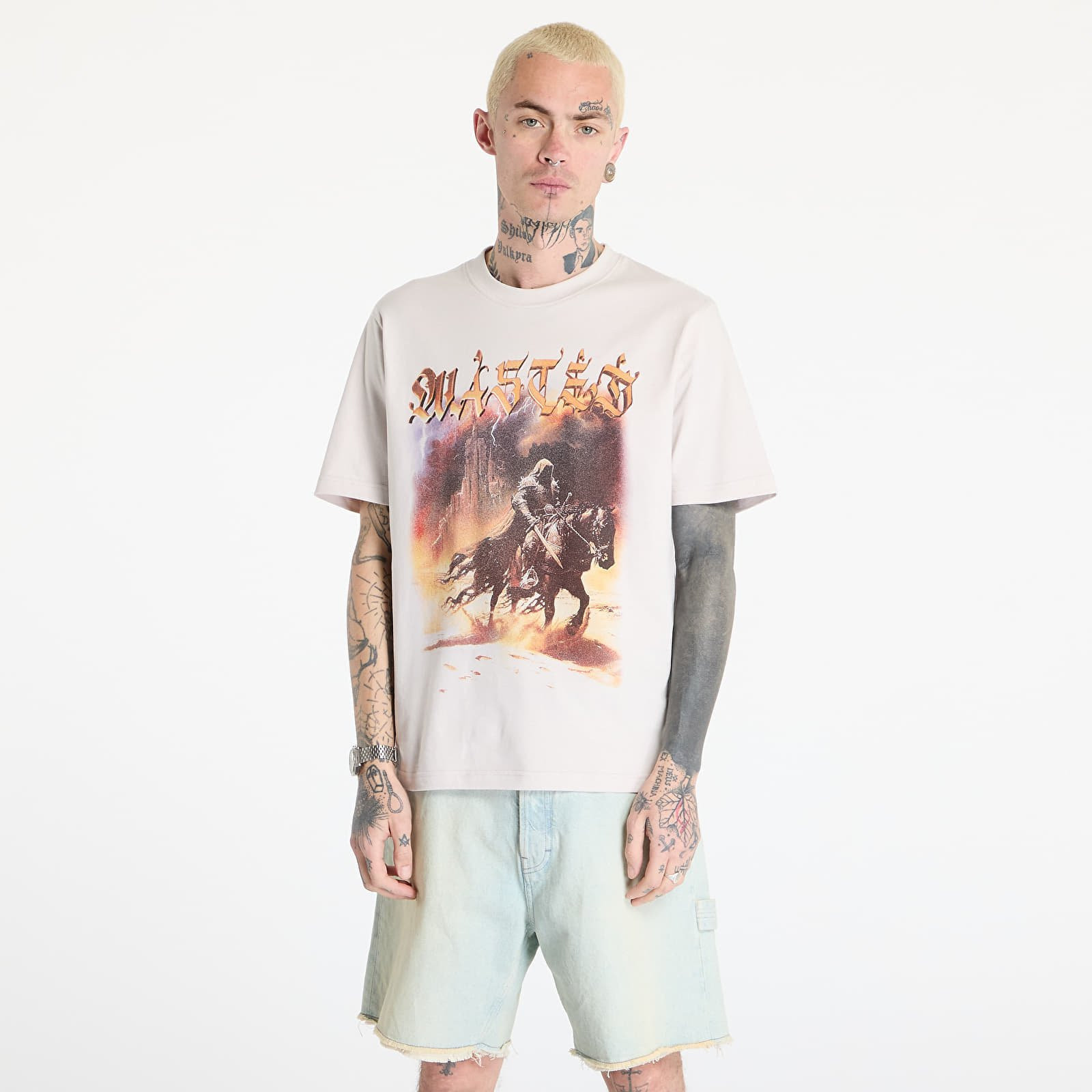 Tričko Wasted Paris M Mirage T-Shirt Fog White M
