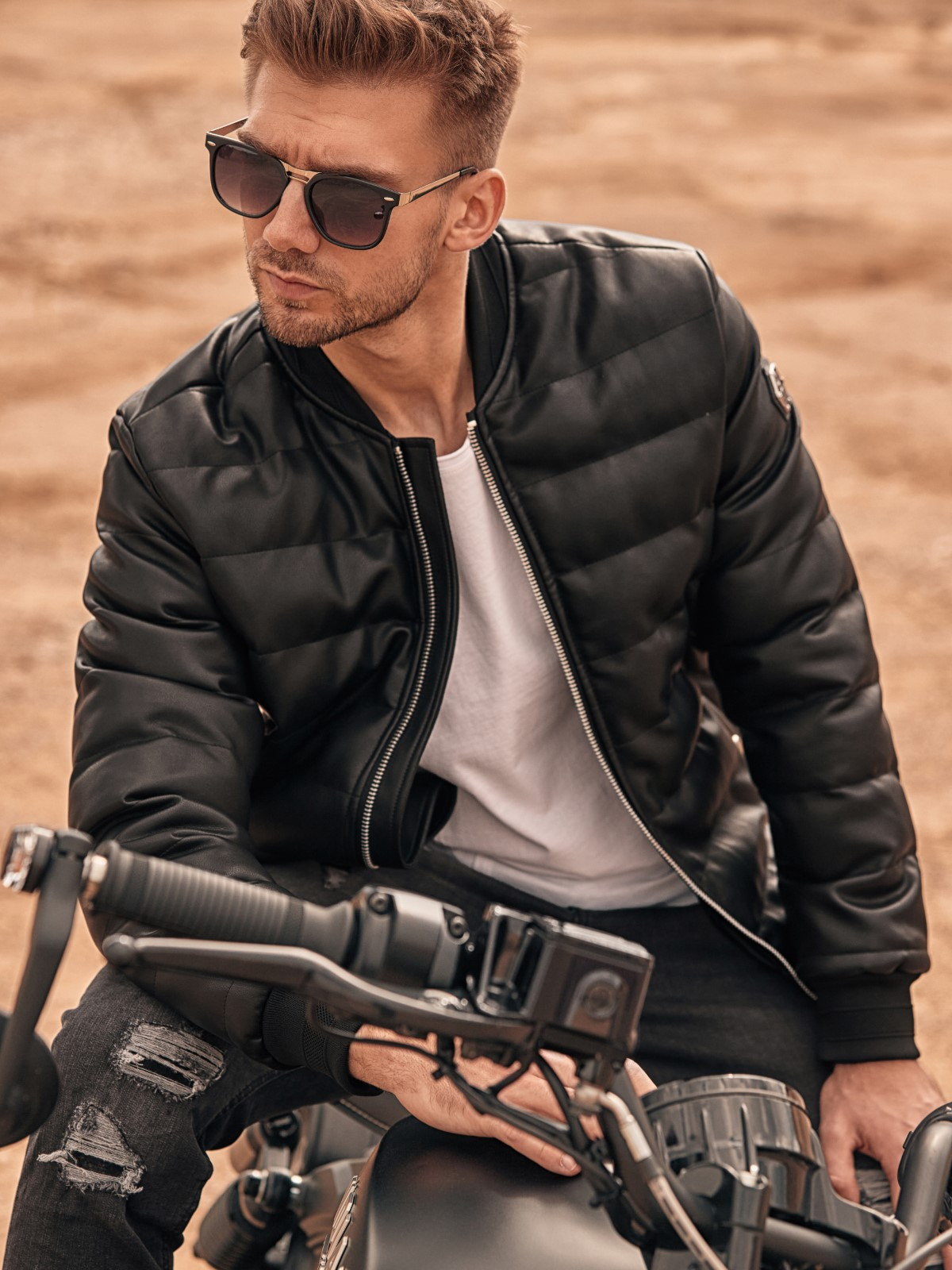 Ombre Men's mid-season bomber jacket